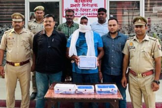 लखनऊ में अवैध कारतूस बेचने वाला गिरफ्तार, दूसरों के गन लाइसेंस से शस्त्र दुकान से लेता था बुलेट