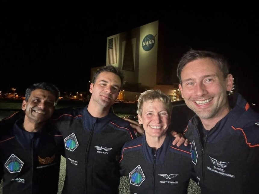 शुभांशु शुक्ला समेत चारों एस्ट्रोनॉट स्पेस स्टेशन रवाना, 41 साल बाद कोई भारतीय अंतरिक्ष में जा रहा