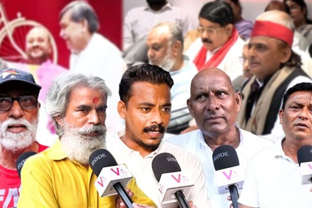 अखिलेश यादव ने बसपा नेता का सपा में स्वागत किया प्रेस कॉन्फ्रेंस के दौरान