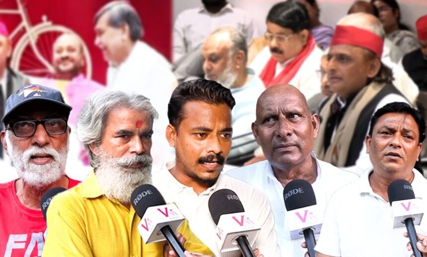 अखिलेश यादव ने बसपा नेता का सपा में स्वागत किया प्रेस कॉन्फ्रेंस के दौरान