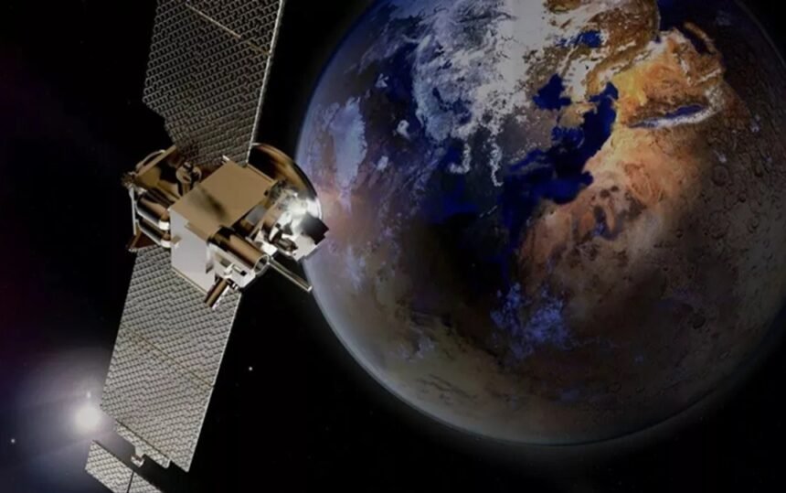 इसरो के एलवीएम3 रॉकेट से 2 नवंबर को लॉन्च होने वाला भारत का सबसे भारी संचार उपग्रह सीएमएस-03 (जीसैट-7आर), श्रीहरिकोटा लॉन्च पैड से उड़ान भरने की तैयारी में।