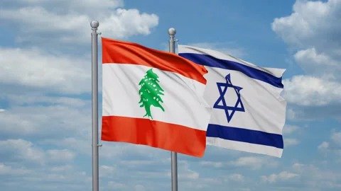 लेबनान और इस्राइल सीमा पर लगी दीवार का दृश्य