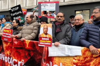 लंदन में बांग्लादेश हाई कमिशन के बाहर हिंदू अल्पसंख्यक अधिकार रैली में खालिस्तानी समर्थक समूहों का हस्तक्षेप