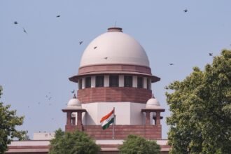 सुप्रीम कोर्ट भवन का दृश्य, न्यायालय ने मुस्लिम महिलाओं के तलाक के बाद गिफ्ट लौटाने का फैसला सुनाया।