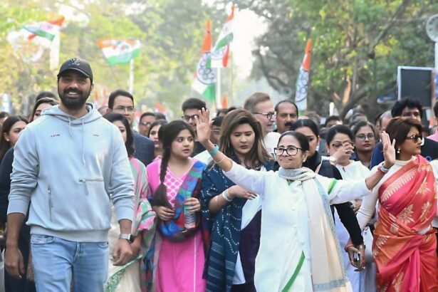 सुप्रीम कोर्ट परिसर, दिल्ली का दृश्य जहां ED और TMC के बीच मामला सुना जा रहा है