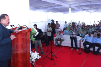 पोर्ट ब्लेयर में ब्लू इकोनॉमी और समुद्री संसाधनों पर कार्यक्रम को संबोधित करते केंद्रीय मंत्री डॉ. जितेंद्र सिंह