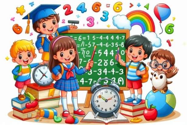 कक्षा में पढ़ाई करते छात्र और शिक्षिका, सीखने के परिणामों पर केंद्रित शिक्षा प्रणाली का प्रतीकात्मक दृश्य