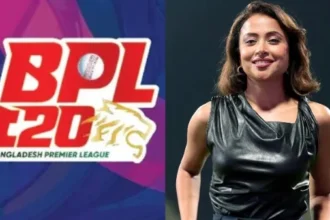 BPL 2025-26 में होस्टिंग करते हुए भारतीय क्रिकेट प्रस्तोता रिद्धिमा पाठक