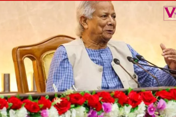 विदाई संबोधन देते हुए बांग्लादेश के अंतरिम प्रमुख मुहम्मद यूनुस