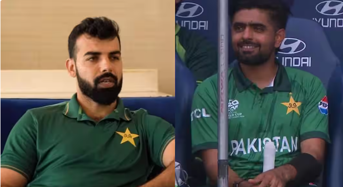 पाकिस्तान बनाम नामीबिया मैच में बाबर आजम को बल्लेबाजी के लिए नहीं भेजा गया, शादाब खान ने टीम के फैसले पर मीडिया से बात की