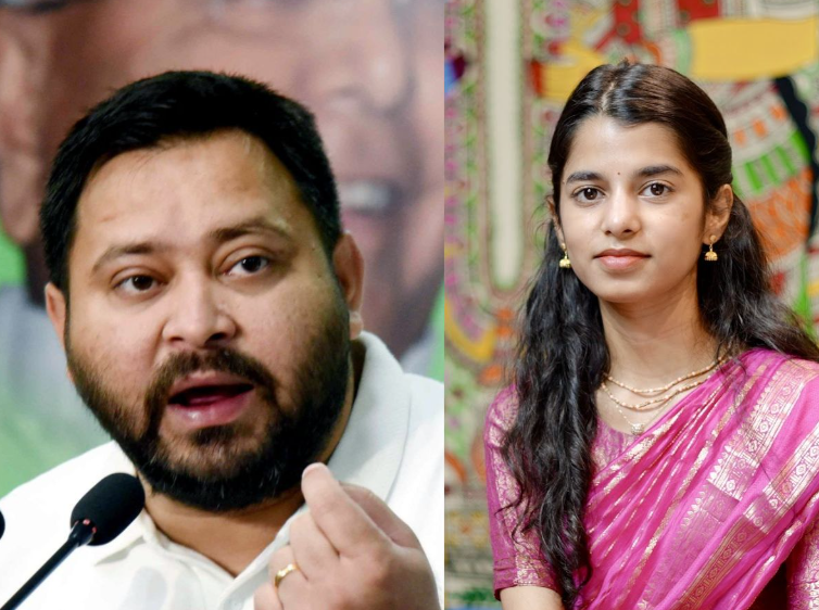 तेजस्वी यादव मैथिली ठाकुर के बयान पर प्रतिक्रिया देते हुए, जिसमें लालू यादव की तुलना धृतराष्ट्र से की गई