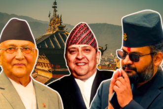 काठमांडू एयरपोर्ट पर पूर्व राजा ज्ञानेंद्र शाह के स्वागत में जुटी समर्थकों की भीड़