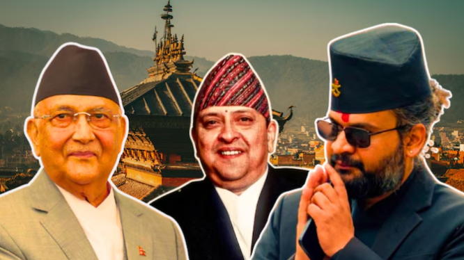 काठमांडू एयरपोर्ट पर पूर्व राजा ज्ञानेंद्र शाह के स्वागत में जुटी समर्थकों की भीड़