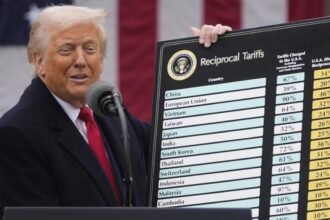 संयुक्त राज्य अमेरिका की व्यापार नीति में बदलाव के तहत डोनाल्ड ट्रंप द्वारा विदेशी सामान पर टैरिफ 15% करने की घोषणा से जुड़ी खबर का प्रतिनिधि दृश्य।