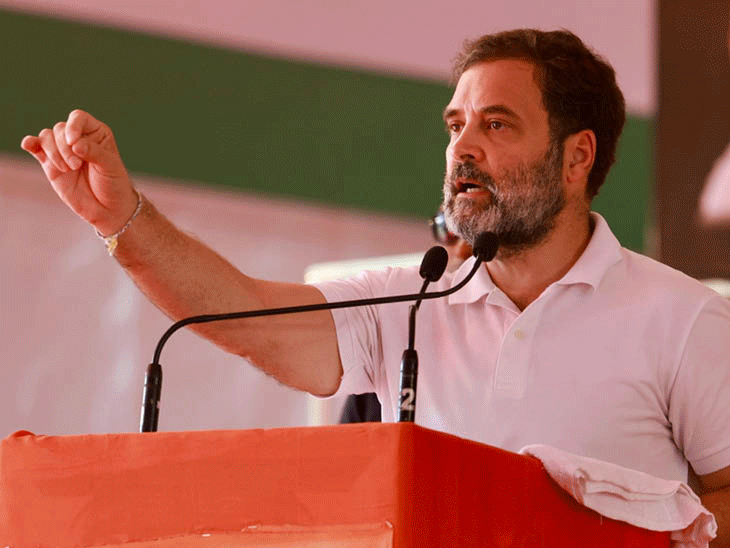 राहुल गांधी बरनाला, पंजाब में 'मनरेगा बचाओ, किसान बचाओ' महारैली को संबोधित करते हुए, समर्थकों की भीड़ के साथ