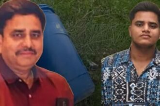 लखनऊ में पुलिस द्वारा जांच किया जा रहा हत्या का मामला, क्राइम सीन पर मौजूद अधिकारी