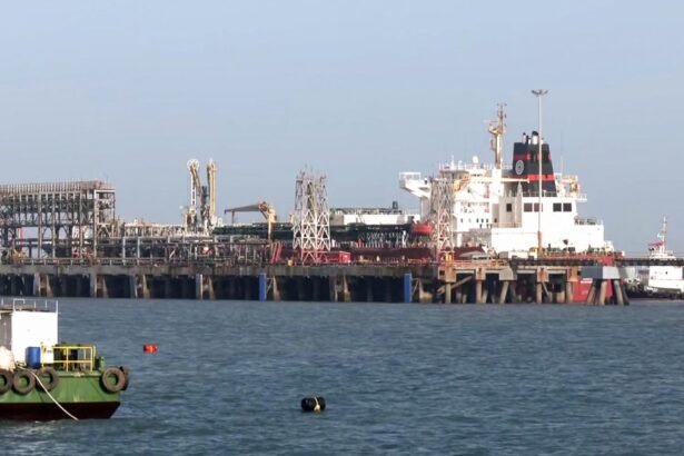 एलपीजी टैंकर जहाज ‘नंदा देवी’ गुजरात के वादीनार पोर्ट पर पहुँचते हुए, होर्मुज जलडमरूमध्य पार कर सुरक्षित आगमन।