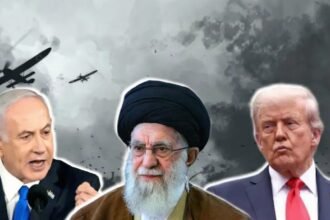 ईरान का दावा—F-15 फाइटर जेट को मार गिराया; वीडियो में स्पाइरल गिरता जेट आग लपेटे हुए, अमेरिका-इजरायल जंग का ड्रामेटिक सीन।