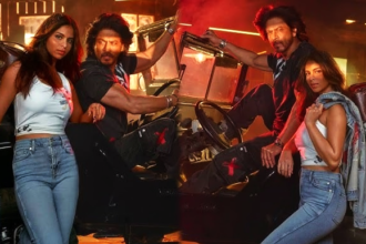 शाहरुख खान और सुहाना खान फिल्म किंग के विजयादशमी एक्शन सीक्वेंस की शूटिंग करते हुए