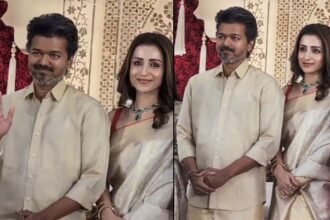 बेवफाई के आरोपों के बीच थलपति विजय और एक्ट्रेस तृषा कृष्णन चेन्नई के शादी रिसेप्शन में एक साथ नजर आए, 5 मार्च 2026