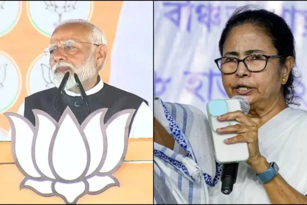 कोलकाता में ईद के मौके पर रेड रोड पर जनसभा को संबोधित करतीं पश्चिम बंगाल की मुख्यमंत्री ममता बनर्जी