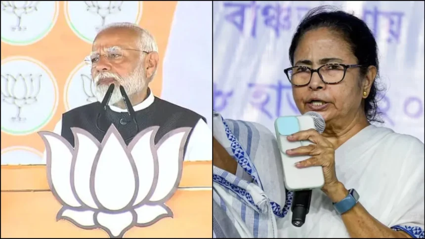 कोलकाता में ईद के मौके पर रेड रोड पर जनसभा को संबोधित करतीं पश्चिम बंगाल की मुख्यमंत्री ममता बनर्जी