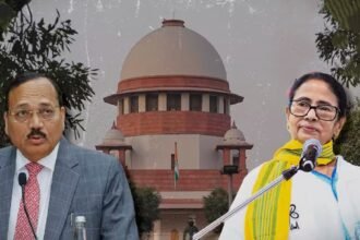 सुप्रीम कोर्ट की कार्यवाही और मालदा में सुरक्षा बलों की तैनाती का सांकेतिक चित्रण