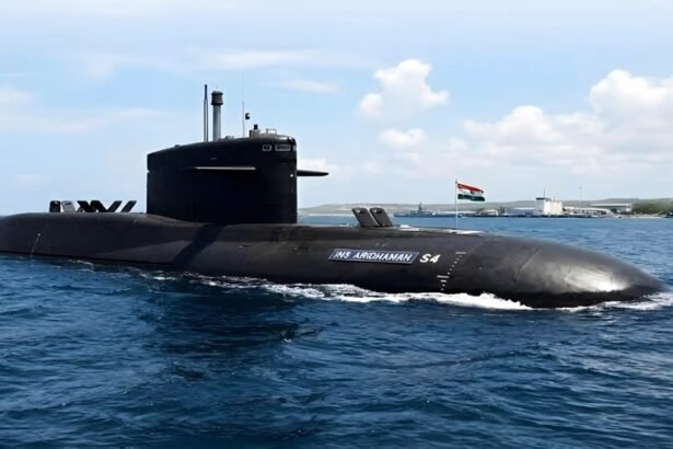 भारतीय नौसेना की तीसरी परमाणु पनडुब्बी INS अरिदमन (S4) का एक सांकेतिक चित्र