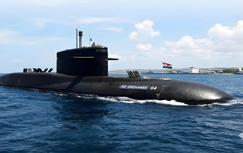 भारतीय नौसेना की तीसरी परमाणु पनडुब्बी INS अरिदमन (S4) का एक सांकेतिक चित्र