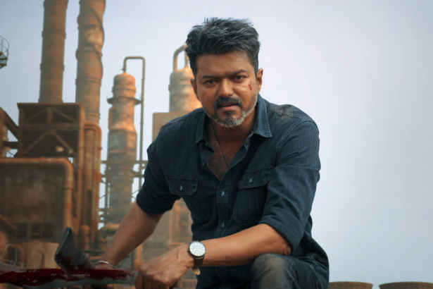 फिल्म 'जना नायगन' का पोस्टर जिसमें थलपति विजय एक गंभीर और शक्तिशाली राजनीतिक अवतार में नजर आ रहे हैं