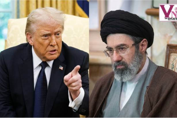 डोनाल्ड ट्रंप और ईरान के नेताओं की सांकेतिक तस्वीर