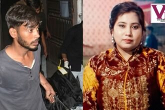 मेरठ के घर में संदिग्ध हालात में महिला की मौत के बाद जांच करती पुलिस