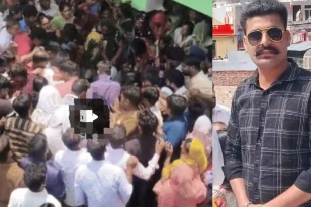 मुरादाबाद में बाइक सवार युवक को डंपर ने कुचल दिया