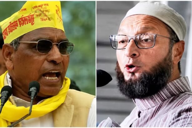 ओम प्रकाश राजभर और असदुद्दीन ओवैसी का राजनीतिक विवाद, यूपी की सियासत में बयानबाजी तेज