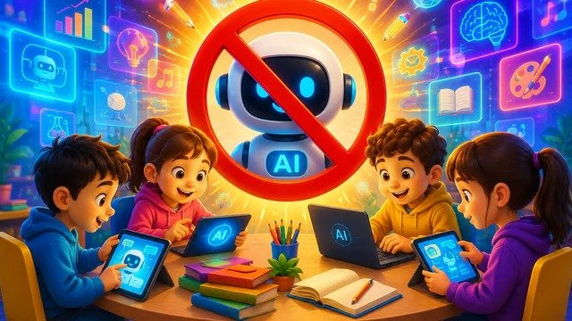 नॉर्वे में कक्षा 1 से 7 तक के बच्चों के लिए जनरेटिव AI टूल्स पर प्रतिबंध लगाया गया है। सरकार का मानना है कि छोटे बच्चों को पढ़ना, लिखना और गणित जैसी बुनियादी सीख एआई की मदद के बिना हासिल करनी चाहिए