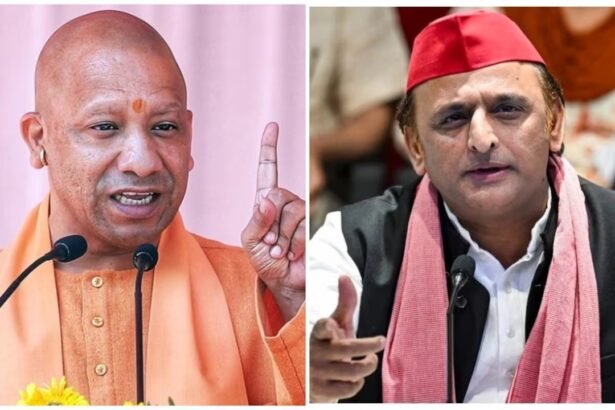 मुख्यमंत्री योगी आदित्यनाथ हाथरस जनसभा में अखिलेश यादव और समाजवादी पार्टी पर बयान देते हुए