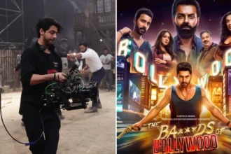 फिल्ममेकर आर्यन खान कैमरे के पीछे काम करते हुए नजर आ रहे हैं, जबकि बैकग्राउंड में उनकी वेब सीरीज द बैड्स ऑफ बॉलीवुड का पोस्टर दिखाई दे रहा है। सीरीज के दूसरे सीजन को लेकर चर्चाएं तेज हैं।