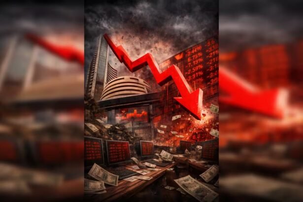 14 जुलाई 2026 को शेयर बाजार में गिरावट दर्शाता सांकेतिक ग्राफ, जिसमें सेंसेक्स 340 अंक से अधिक टूटने और निफ्टी 24,100 के नीचे कारोबार करने की स्थिति दिखाई गई है